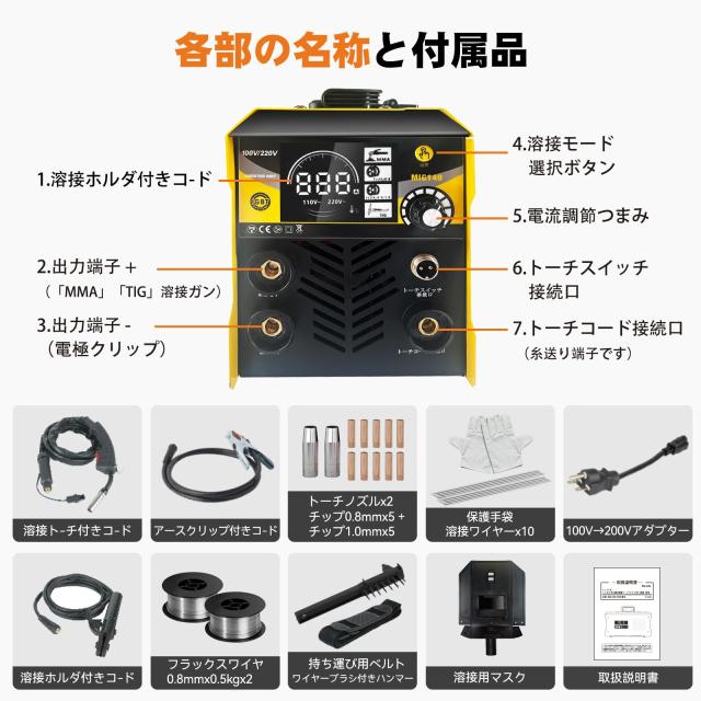 溶接機【溶接専門家松本氏監修】半自動溶接機 最大出力140A 100V 溶接機【溶接専門家松本氏監修】半自動溶接機 最大出力140A 100V
