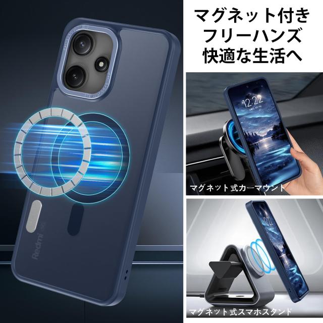 DUEDUE 互換性スマホケース Xiao Redmi 12 5G ケース マグネット搭載