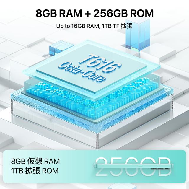 UMIDIGI A15 SIMフリー スマホ 本体 16GB RAM+256GB ROM 1TB拡張