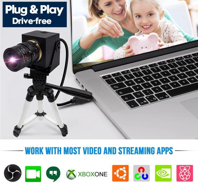 SVPRO 1080P USB のカメラ 5-50mm の手動ズームレンズ、100fps/60fps/30fps 完全な HD のウェブ画像、Windows/Mac/Linux/Android のマシ_7