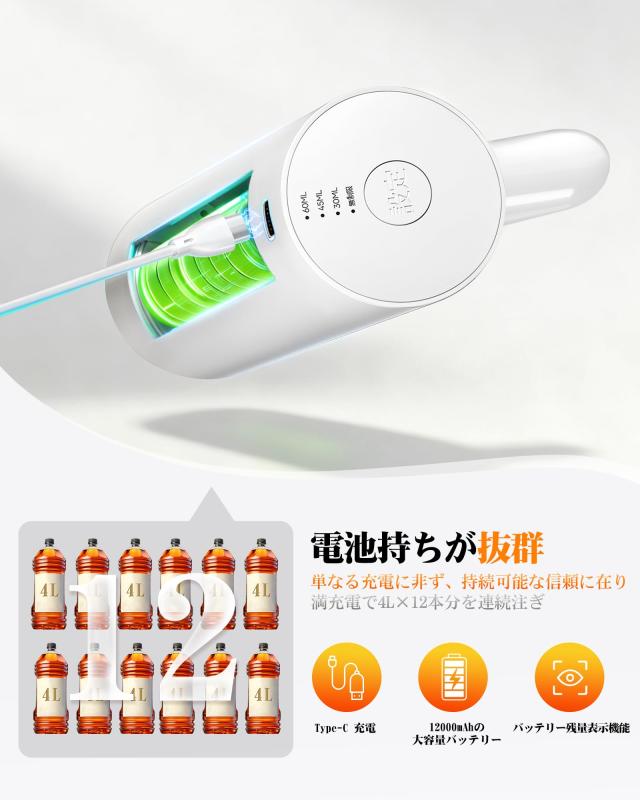 Redsack ウイスキー ポンプ電気の 計量 ，アルコール定量
