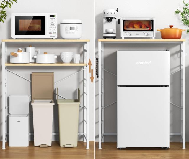 YDH ゴミ箱上ラック 幅80×奥行40×高さ100cm キッチンラック 5段可動棚