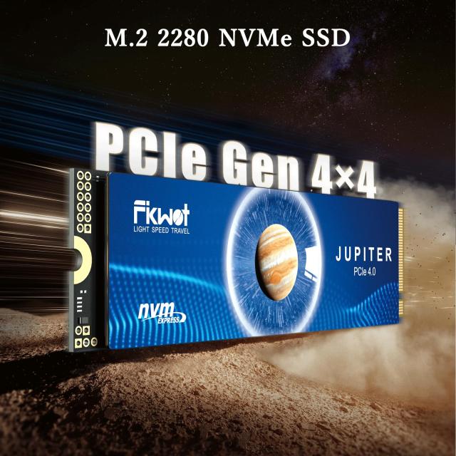 Fikwot FX991 4TB M.2 SSD PCIe Gen4x4 最大転送速度 7300MB/秒(R