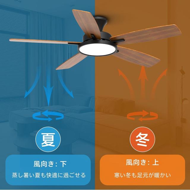 TALOYA シーリングファンライト調光 調色 12畳 LED天井ファンライト