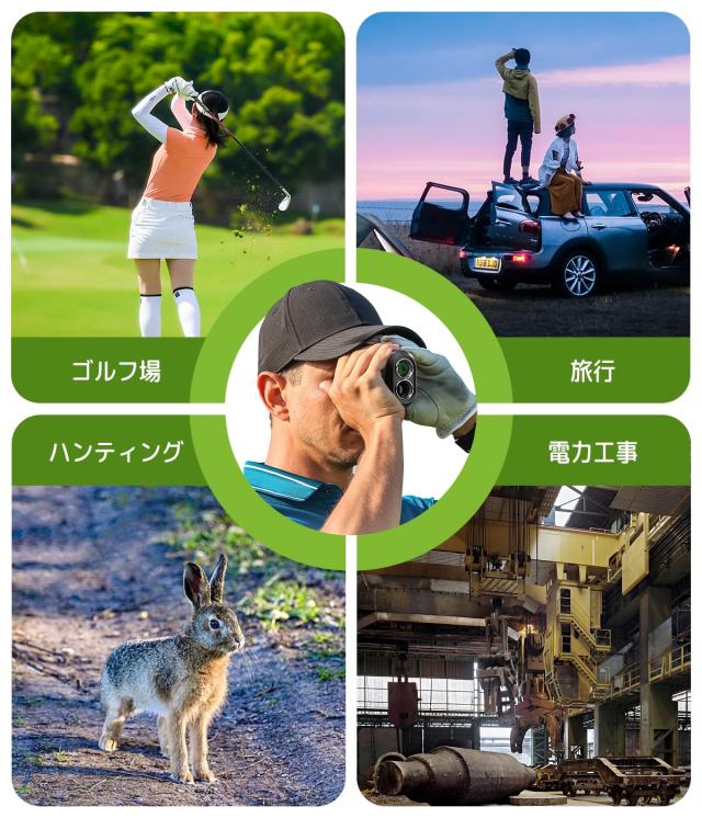 IKOVWUK ゴルフレーザー距離計【Ultra-mini 6.5倍望遠】ゴルフ距離計測