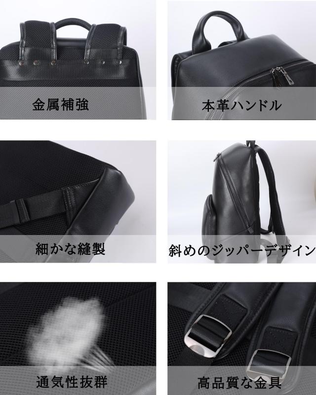 Masa Kawa] リュック メンズ 本革 バックパック レザー 完全防水