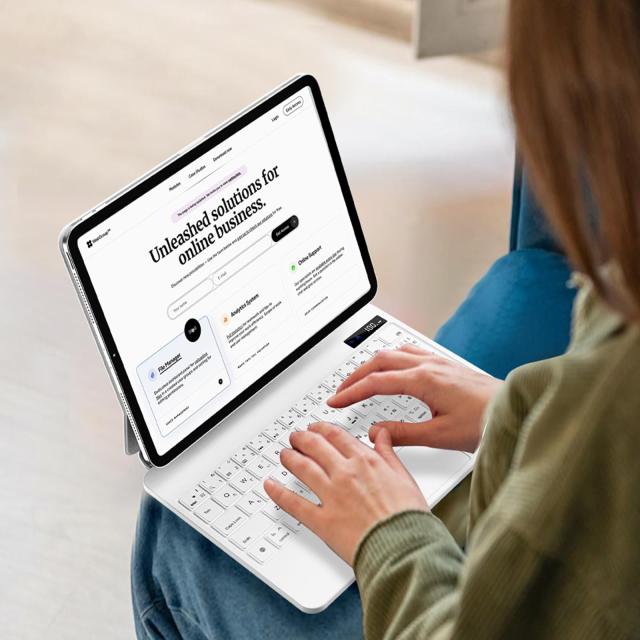 QERDAOYI マジックキーボード 2024 iPad Pro 11 インチ(M4) モデル番号(A2836 A2837 A3006)に適用 iPadキーボード付きケース 高精度トラ_6