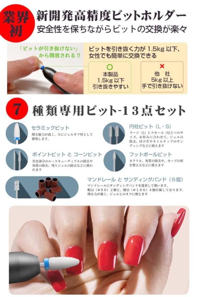 値下げ！ネイルマシーン プロ用 ビット13点セット Amazon.co.jp: ネイルビット ネイルマシンビット ジルコニア ビット
