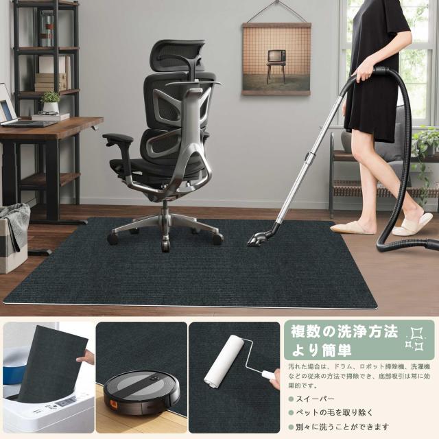 【Amazon 限定ブランド】チェアマット YIDIHO いすマット 180×140cm 厚さ4mm 滑り止め 床保護マット フロアマット クッション 防音 TPR_4