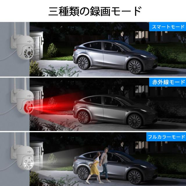 【500万画素・双方向の音声・360° 追尾機能搭載 】防犯カメラ ワイヤレスHiseeu 一体型NVR 1920P 500万画素 4台セット 1TBHDD内蔵 10チ_8