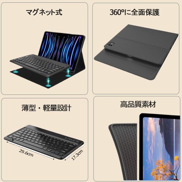 BETTDOW マジックキーボード 2025 iPad Air7 13inch(M3)&2024 Air6(M2