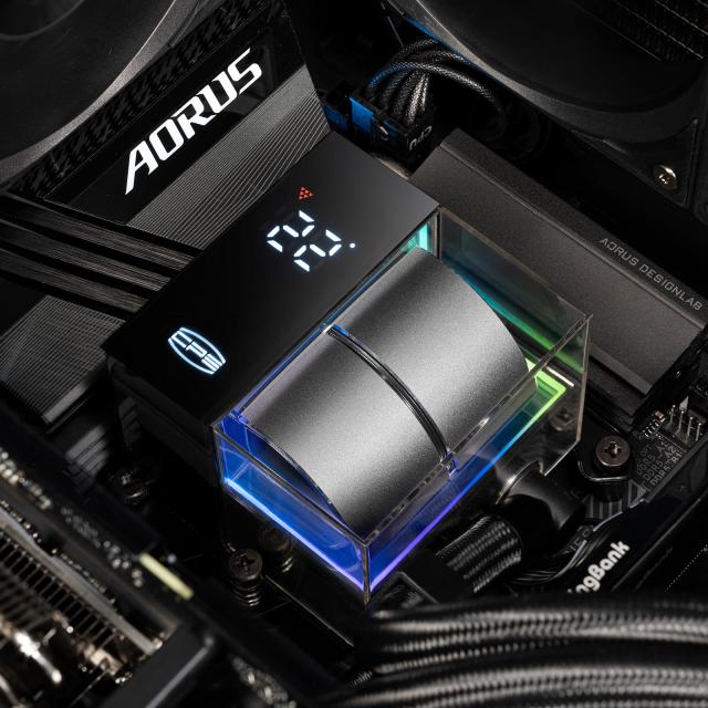 PCCOOLER CPS DS360 AIO 液体CPUクーラー 360mmラジエーター LCD
