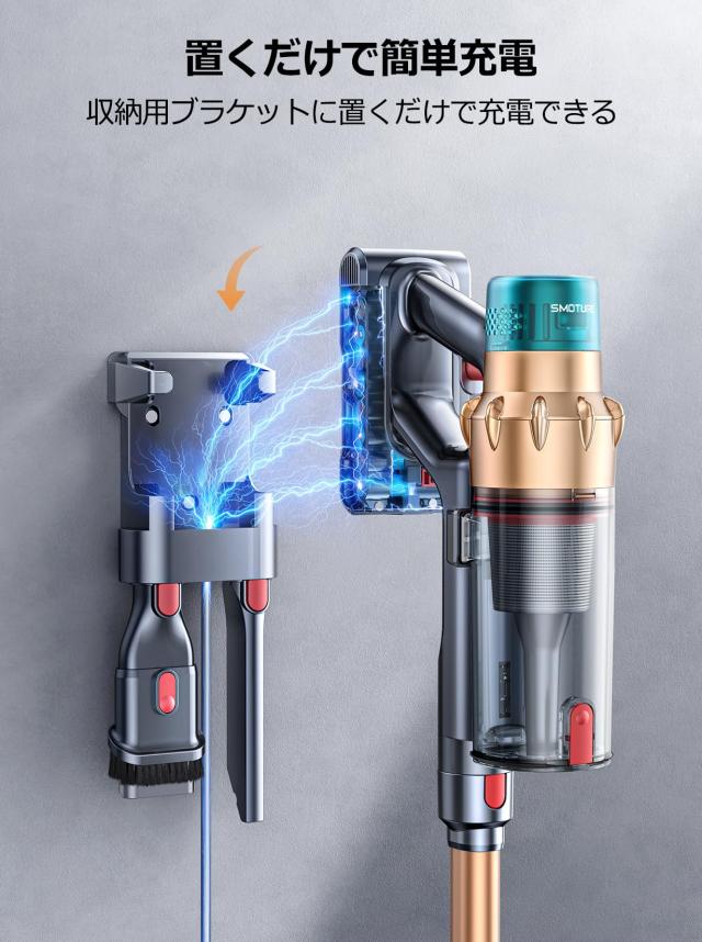 掃除機 コードレス 革新モデル！550W 45000pa超強力吸引 自立式