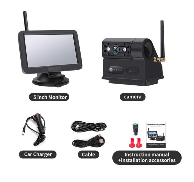 新品 Tonowu 5インチ ワイヤレス バックカメラモニター ソーラー充電 Amazon.co.jp: Tonowu バックカメラモニターセット ワイヤレス