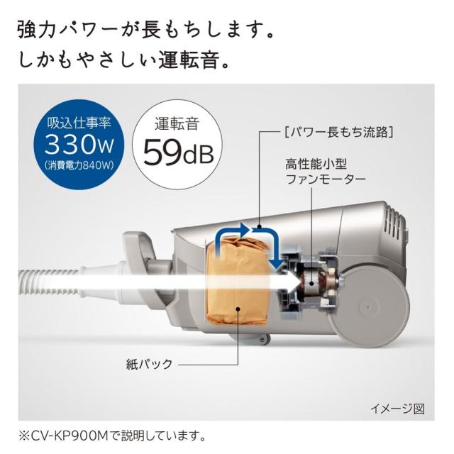 日立 掃除機 かるパック 紙パック式クリーナー CV-KP900M N ライト 