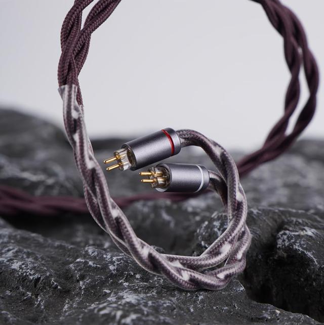 NICEHCK DragonScale2龍鱗2 イヤホンリケーブル Himalayaに対応 0.78mm 2Pin 3.5mm 銀パラジウム合金 衝撃吸収ネットデザイン 液体窒素低