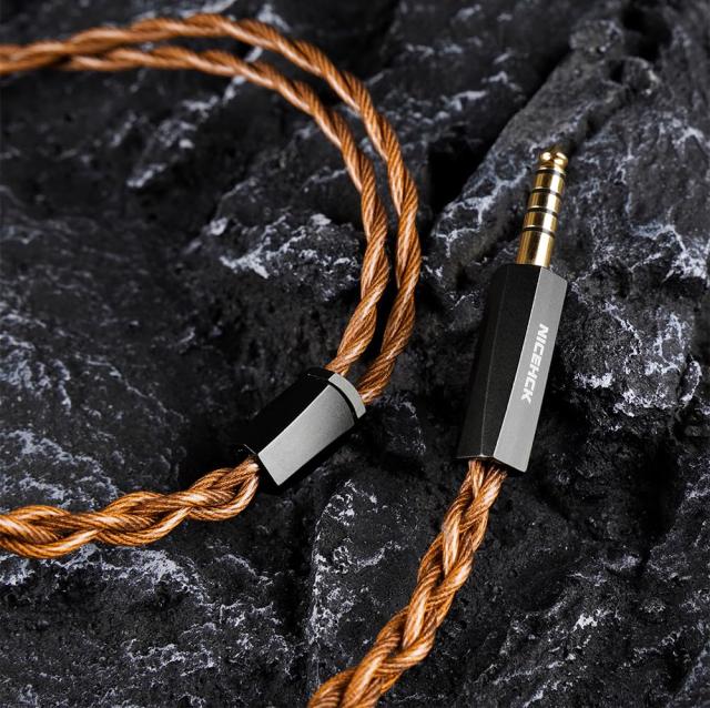 NICEHCK OurLaura イヤホンリケーブル 0.78mm 2Pin 3.5mm 1.2m ブラウン_6