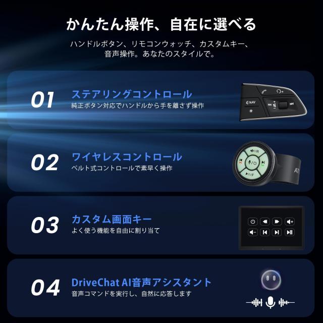 [10インチ QLED] ATOTOZONE X10G211E Androidカーナビ，ダブルDINカーステレオ，8+128G ，ワイヤレス Carplay ＆ Android Auto，4G LTE，A_2