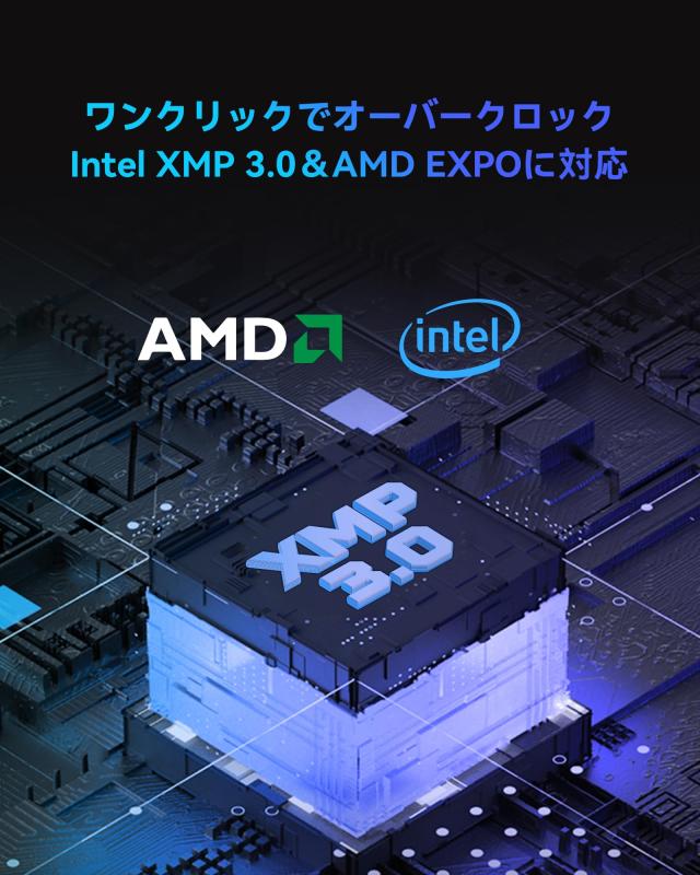 Acer Predator Pallas II DDR5 6000MHz 32GB(16GBx2枚) CL32 デスクトップPC用メモリ DDR5 シリーズ (PC5-48000) Intel XPM 3.0準拠 AMD_6