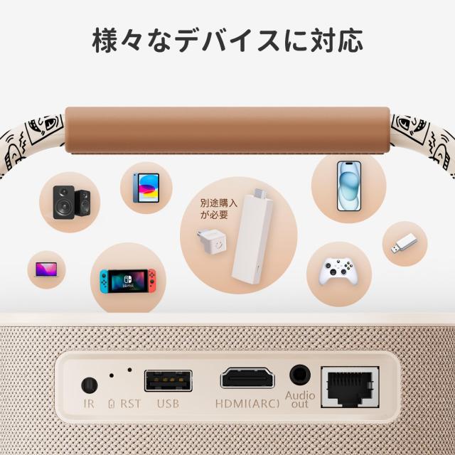 Yaber T2 モバイルプロジェクター 8W*2 JBLスピーカー ドルビー Yaber T2 モバイルプロジェクター 8W*2 JBLスピーカー ドルビー