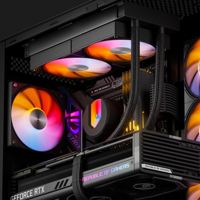 upHere 簡易水冷ARGB CPUクーラー 240mmラジエーター搭載 120mmPWMファン水冷システム cpu cooler aio LGA1700/AM5/AM4対応 ブラック【U2_5