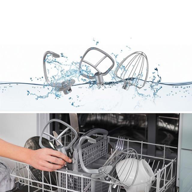 スタンドミキサー 6.2L 大容量 卓上ミキサー 一台三役 多機能メタルミキサー 6段階速度調節可能 キッチンエイド 3種類アタッチメント付き