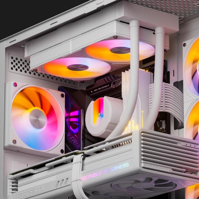 upHere 簡易水冷ARGB CPUクーラー 240mmラジエーター搭載 120mmPWMファン水冷システム cpu cooler aio LGA1700/AM5/AM4対応 ホワイト【U2_5