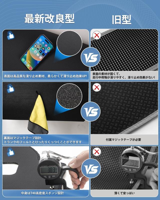 Mixsuper レクサス 新型 NX 20系 ラゲッジマット 2Dトランクマット