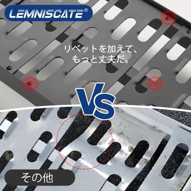 LEMNISCATE アルミラダーレール 2本セット 長さ228cm 幅30.5cm 耐荷重680kg 折り畳み式 アルミブリッジ 軽量アルミラダー コンパクト 取_4