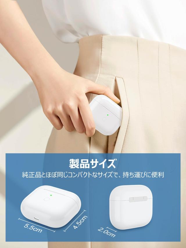 Mounno USB-C充電ケース、第3世代 Airpodsとの互換性あり Airpods 第3