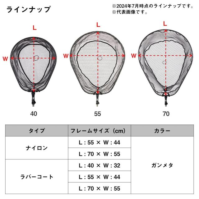 ダイワ(DAIWA) ネット/網 ランディングネットFL2 55N ガンメタ_4