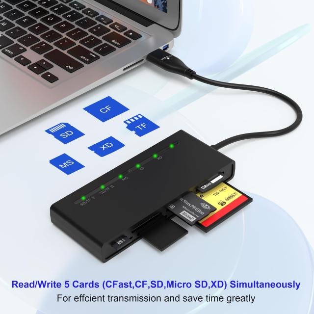 メモリースティック pro デュオカードリーダー - USB C USB3.0 7-in-2