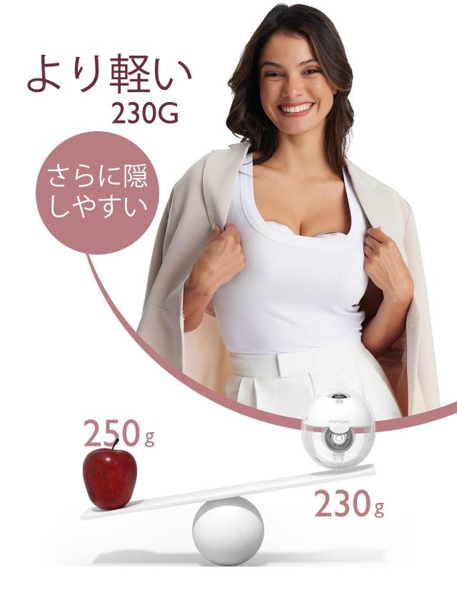 Momcozy M5 ハンズフリー電動搾乳機 赤ちゃんの口のようなダブルシールフランジ付きの着用式搾乳機 3つのモードと9段階の調節が可能で、_2