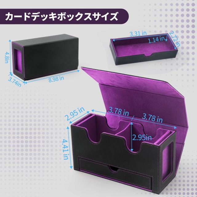 合皮製デッキケース/スリーブ】ホロライブ 常闇トワ ミュシャ風