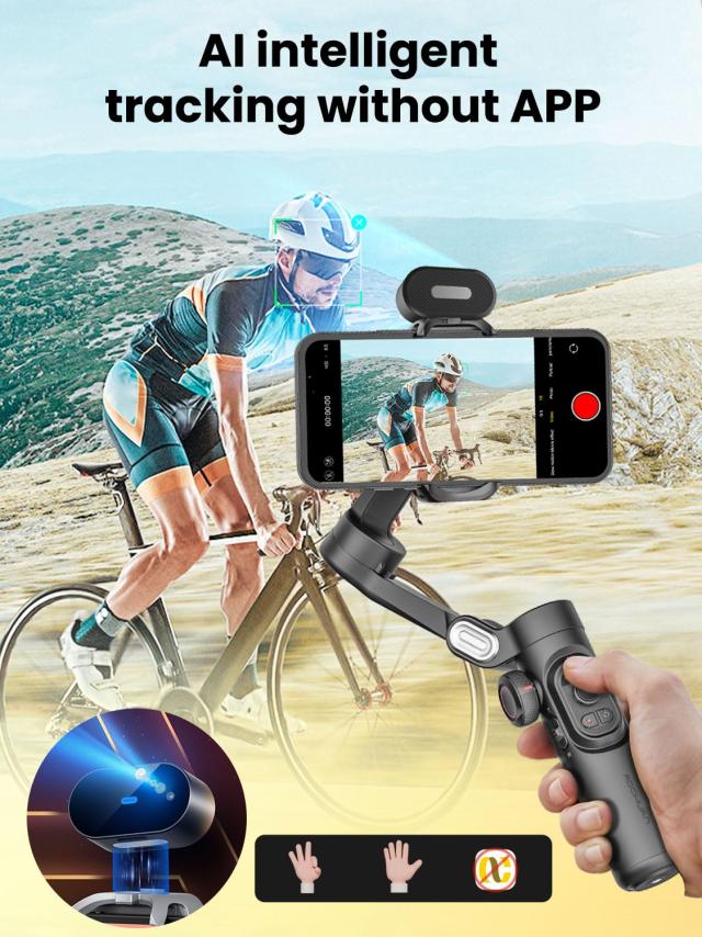 スマホ用　AI版　3軸 ジンバルスタビライザー Amazon.co.jp: スマホ用AI版3軸ジンバルスタビライザー AI