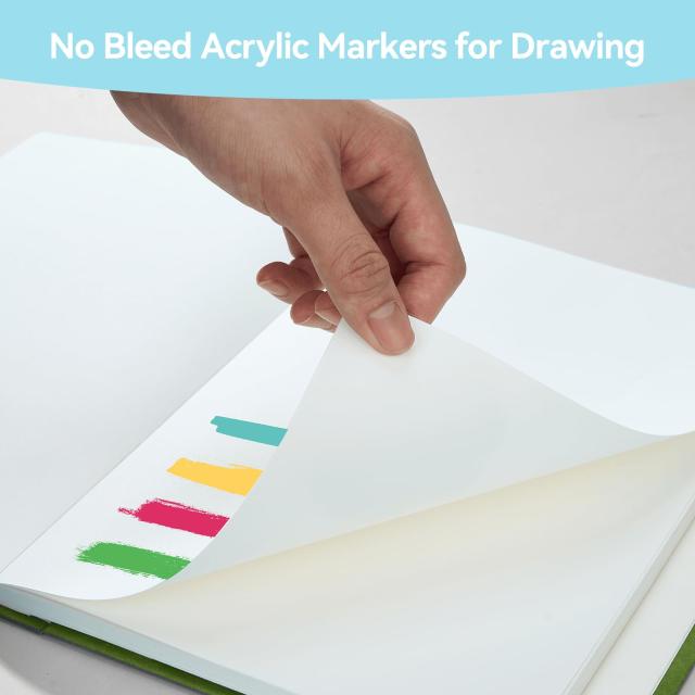 Arrtx アクリルマーカー 90色 ブラシチップ アクリルペイントペン