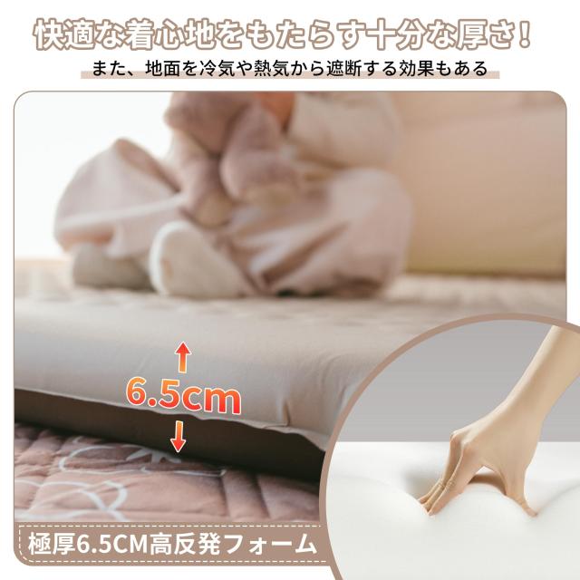 Naturehike エアーマット キャンプ マット新型加工 R5.4 厚手 6.5cm 自動膨張式 高反発フォーム インフレーターマット TPU 静音 耐久 コ