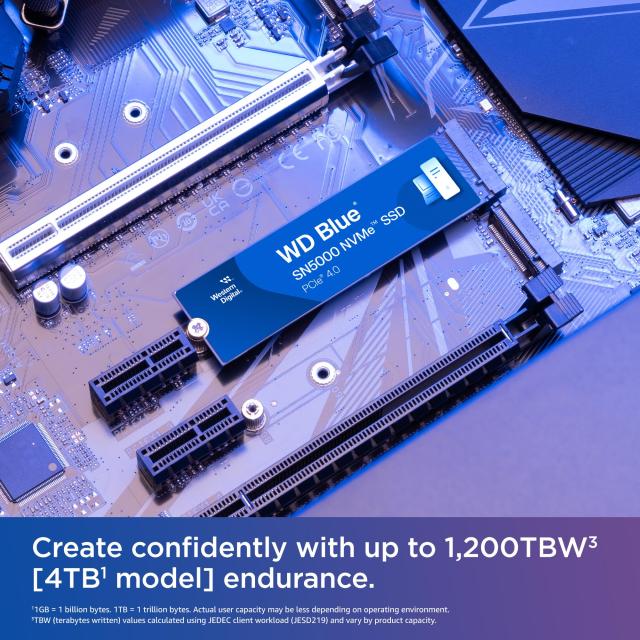 WDS100T4B0E [WD Blue SN5000 NVMe SSD（1TB M.2(2280) PCIe Gen4 x4 NVMe 600TBW 3D TLC 5年保証）]_4