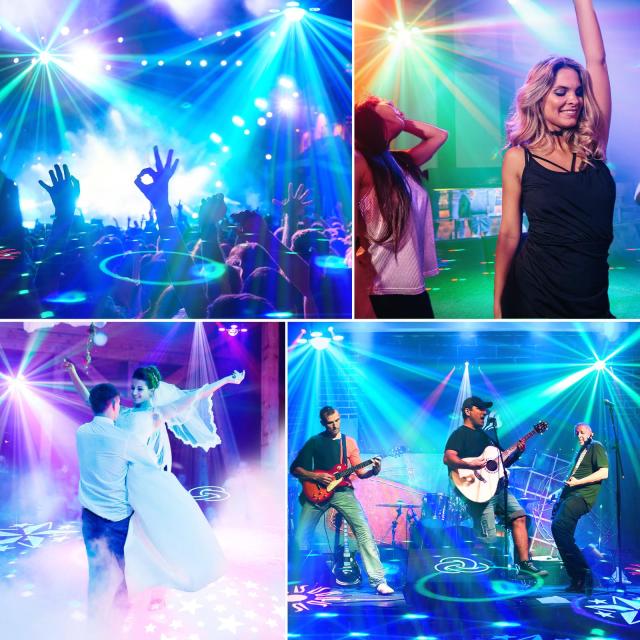 135W 9LED ステージライト RGBW 赤・緑・青・白 DJライト 照明 エフェクトライト LED照明 RGBW 赤 青 緑 白 コンセント式