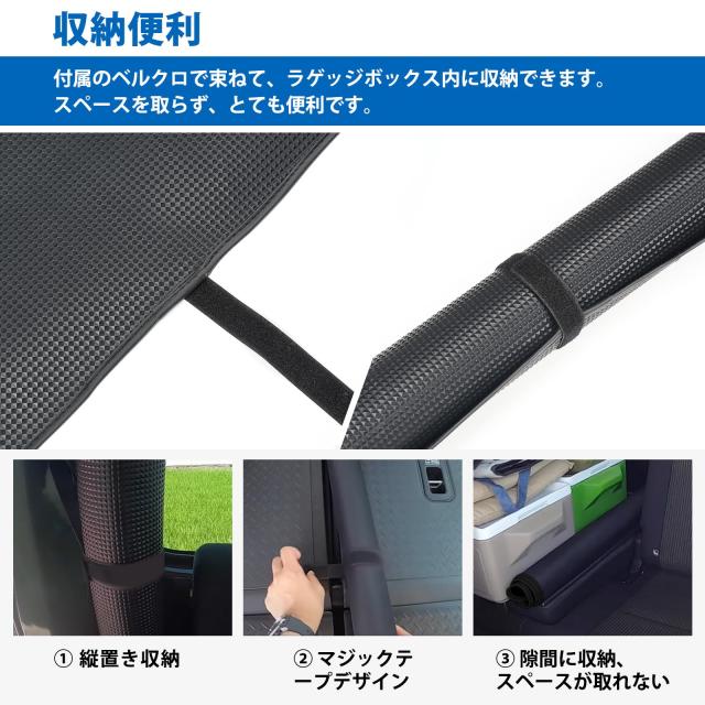 CEMOFE エブリイバン da17v ラゲッジマット 一体型マット 荷室マット 現行型(17系) 防水 耐摩擦 耐汚れ 収納便利 スクラムバン DG17V ミ_1