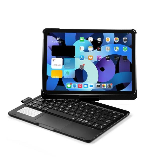 360度回転 iPad Air 第5/4世代 10.9インチ/ iPad Air 11インチ M3 M2 キーボードケース タッチパッド バックライト付き 折りたたみ iPadP_6