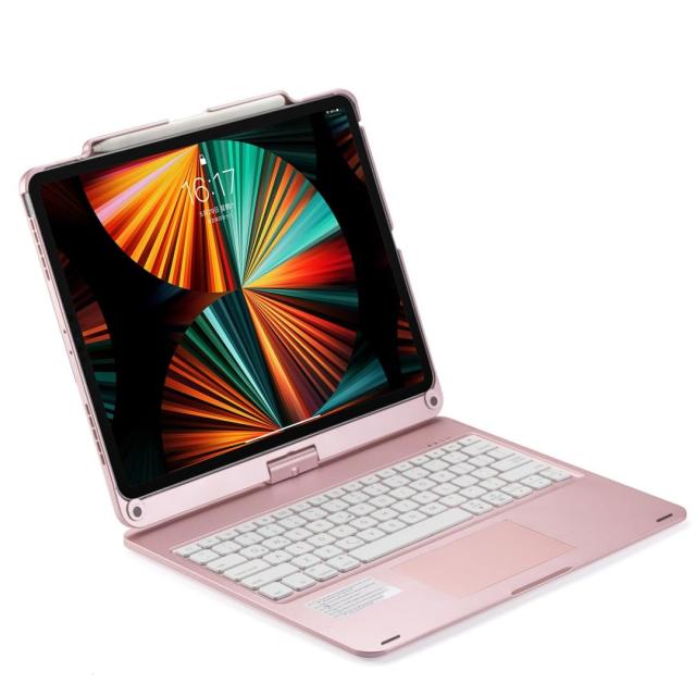 360度回転 iPadPro13インチ M4 / 2025 2024 iPad Air 13インチ (M3,M2) キーボードケース タッチパッド バックライト付き 折りたたみ iPa_6