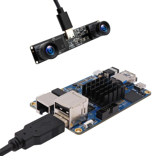 ELP 60fps 3Dステレオ同期USBカメラモジュール4MP 85度 ELP 60fps 3Dステレオ同期USBカメラモジュール4MP 85度歪みなし