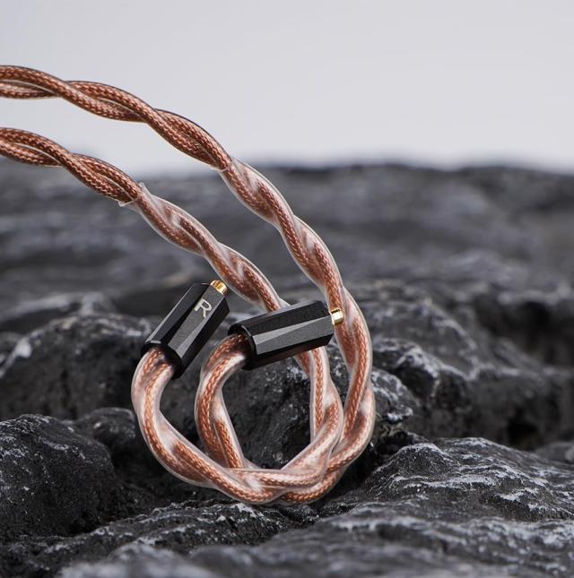 NICEHCK OurOasis イヤホンリケーブル MMCX 4.4mm 古河銅と6N 無酸素銅OFCミックス ブラウン hifiリケーブル 交換用 アップグレードケー