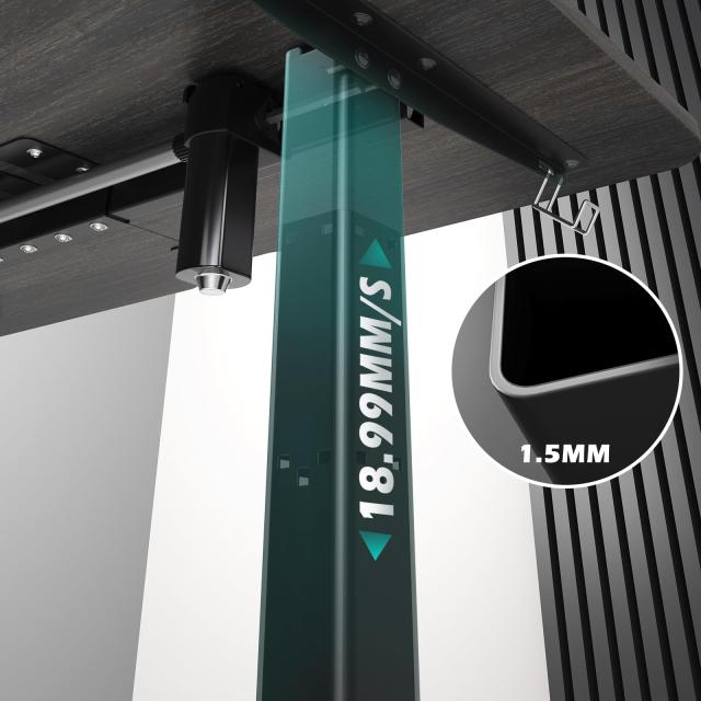 Sunon 昇降デスク 電動 昇降式デスク スタンディングデスク 幅160cm 耐