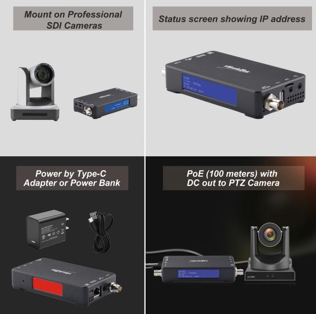 3G SDI ネイティブ NDI | HX3 ビデオストリーミングエンコーダー