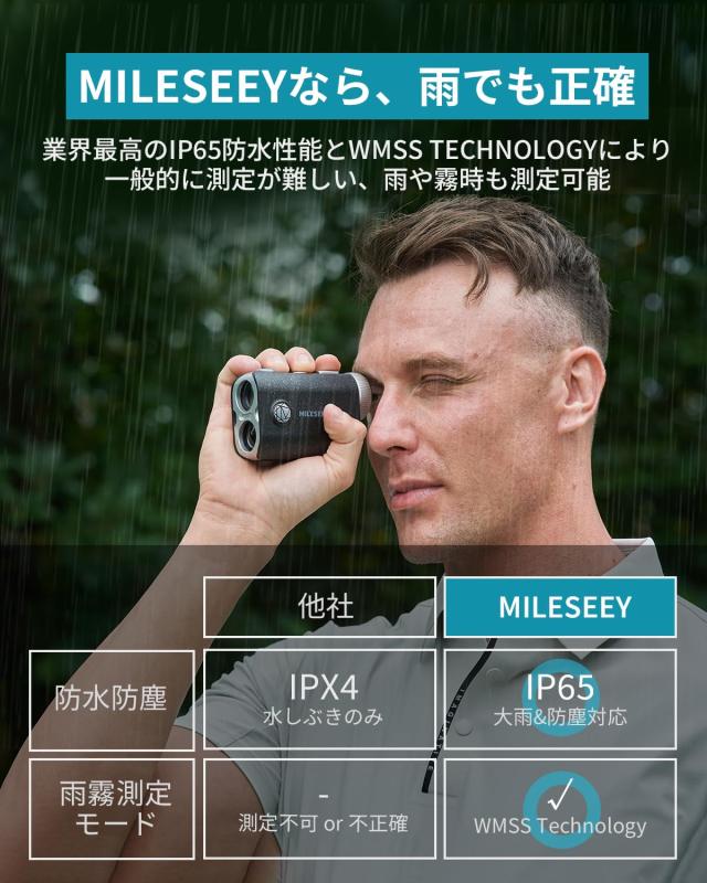 MiLESEEY ゴルフ レーザー距離計 PF1-Pro OLED 赤緑色字表示 MiLESEEY ゴルフ レーザー距離計 PF1-Pro OLED 赤緑色字表示