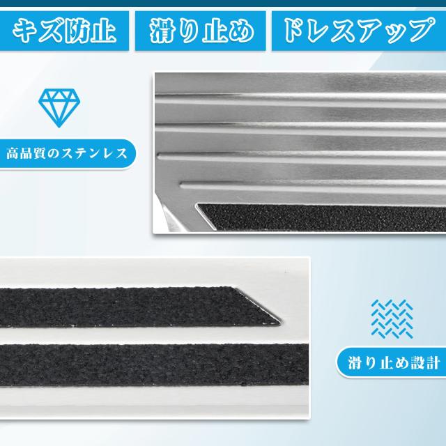 Sarasara N-BOX N-BOXカスタム JF5 JF6に適合 サイドステップ 内側