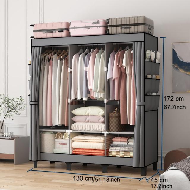 簡易ポータブル組立クローゼット 防湿・防塵・防カビの不織布クローゼット① 簡易ポータブル組立クローゼット防湿防塵防カビ不織布クローゼット寮