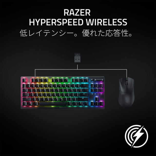 Razer レイザー DeathAdder V3 HyperSpeed ワイヤレス ゲーミングマウス 超軽量 55g 小型 コンパクトな形状でありながら自然なグリップを_4